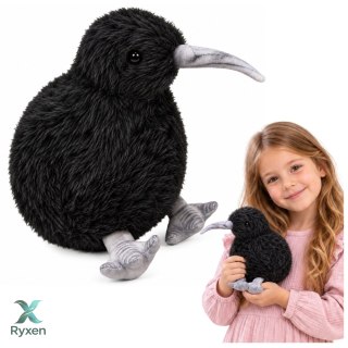 Pluszowy Ptak Kiwi Pluszak Maskotka Przytulanka Czarny 17cm