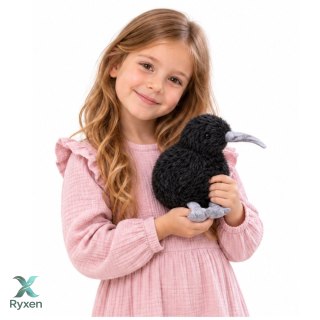 Pluszowy Ptak Kiwi Pluszak Maskotka Przytulanka Czarny 17cm