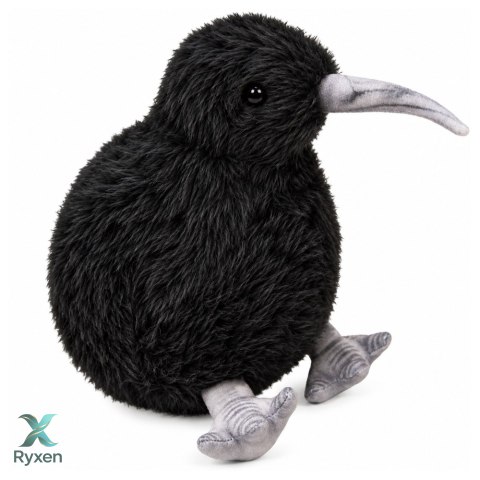 Pluszowy Ptak Kiwi Pluszak Maskotka Przytulanka Czarny 17cm