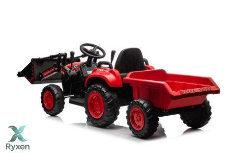 Traktor Na Akumulator Z łyżką BW-X002A Czerwony