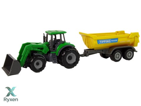 Pojazd Rolniczy Traktor Przyczepka D Zielony