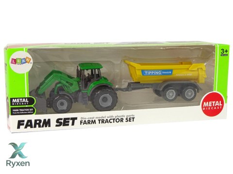 Pojazd Rolniczy Traktor Przyczepka D Zielony