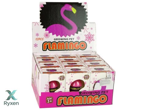 Rosnące Jajo Flaming 6cm Różowe