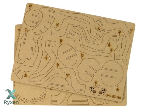 Drewniane Puzzle Przestrzenne 3D Pająk Składanka Edukacyjna 31 Elementów