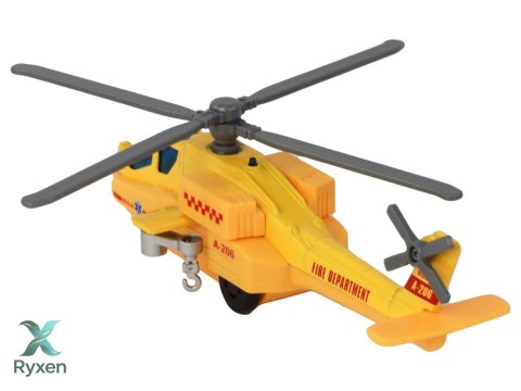 Helikopter Śmigłowiec Aluminiowy Ratunkowy Z Napędem Mix Dźwięk Światła