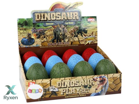 Jajo Figurka Dinozaura 3 Kolory 9cm