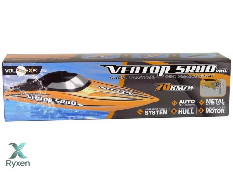 Łódź Motorówka R/C Brushless ARTR SR 80 PRO 74 km/ h Żółta