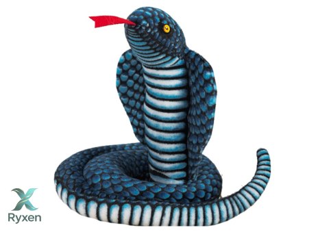 Maskotka Pluszowa Wąż Kobra Królewska Niebieska 100 cm