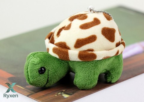 Pluszowy Żółw 10 cm Brązowy Maskotka Breloczek
