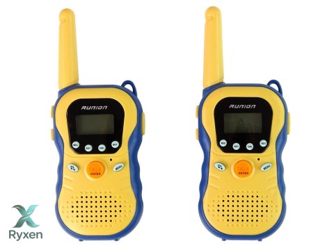 Zestaw Walkie Talkies Krótkofalówki Dla Dzieci Żółte 2 Szt.