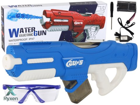 Duży Pistolet Na Wodę Niebieski 750ml Okulary