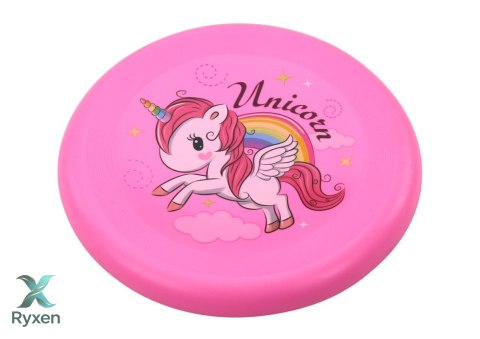 Latający Dysk Frisbee Jednorożec Różowy 20cm