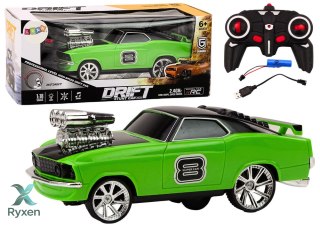 Autko Zdalnie Sterowane 1:18 Drift 360 Światła Dźwięki Zielony