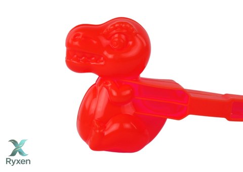 Śnieżkomat Do Śniegu Maszynka Do Robienia Śnieżek Dinozaur Czerwony