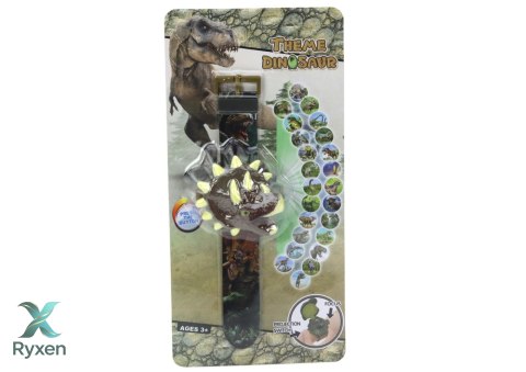 Zegarek Projektor 3D Dinozaur Triceratops 22cm x 5cm x 3cm