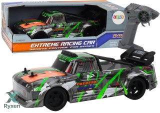 Autko Zdalnie Sterowane RC 1:16 Gumowe Koła Drift Szaro-Zielone