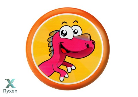 Dysk Latający Frisbee z Dinozaurem Pomarańczowy 20 Cm