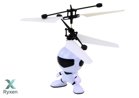 Latający Astronauta Sterowany Ręką Dron Helikopter Biały