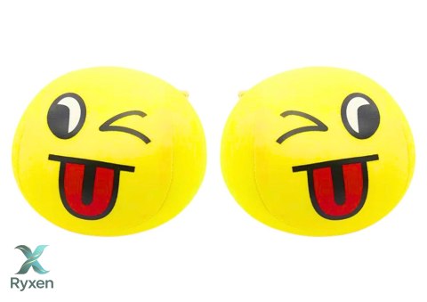 Miękka Piłeczka Piłka Buźka Emoji Żółta 9cm