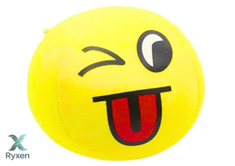 Miękka Piłeczka Piłka Buźka Emoji Żółta 9cm