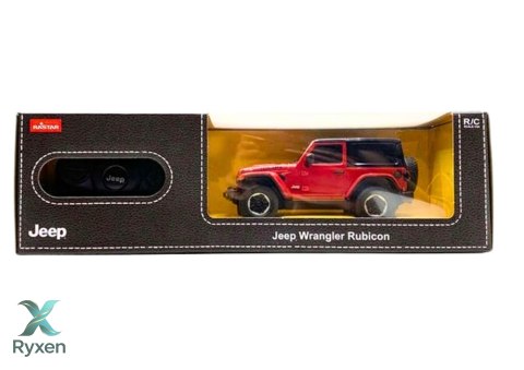 Auto JEEP Wrangler JL Rubicon Zdalnie Sterowany RC Rastar Czerwony 1:24
