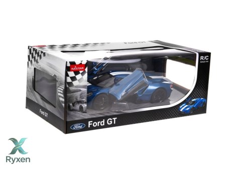 Auto RC Model Zdalnie Sterowany Ford GT 1:14 Otwierane Drzwi Niebieski