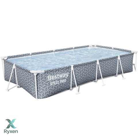 Basen Stelażowy Prostokątny Szary 366 x 201 x 66 cm Bestway 561FV