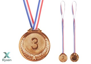 Brązowy Medal Trzecie Miejsce Nagroda Trofeum Cynkowy 6,5cm
