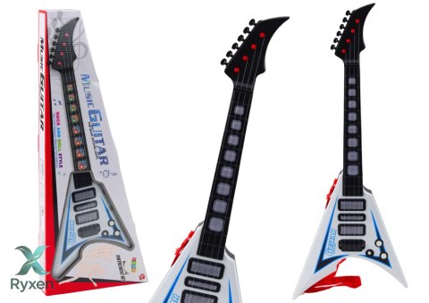 Gitara Elektryczna Dla Dzieci Światła Melodie Biała