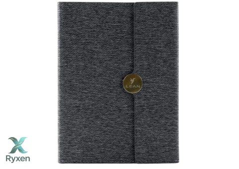 Notes Biurowy Na Magnes Notatnik W Linie A5 Z Obiciem Czarny