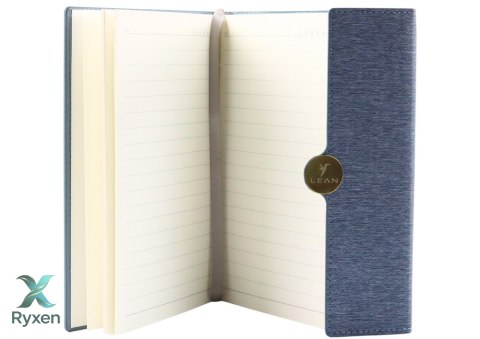 Notes Biurowy Na Magnes Notatnik W Linie A5 Z Obiciem Szary