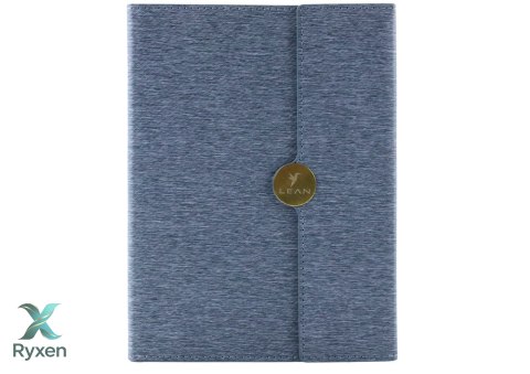 Notes Biurowy Na Magnes Notatnik W Linie A5 Z Obiciem Szary