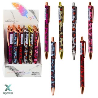 Długopis Metalowy Automatyczny Panterka Niebieski Tusz 1.0mm