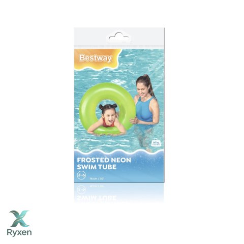 Dmuchane Koło Do Pływania Zielone 76 cm Bestway 36024