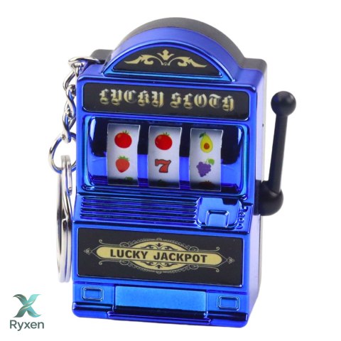 Brelok Mini Maszyna Kasynowa Slot Automat Ruchomy Drążek Mix Kolor