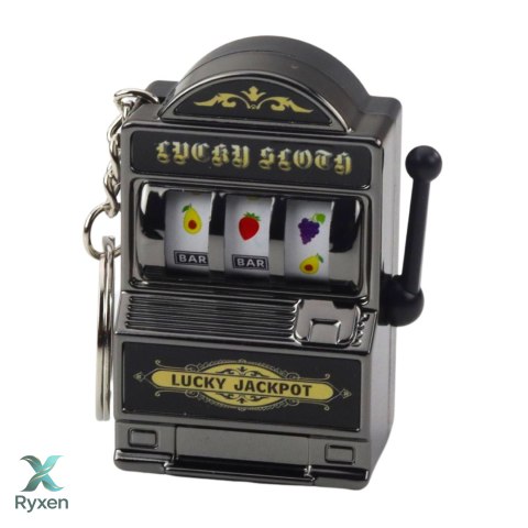 Brelok Mini Maszyna Kasynowa Slot Automat Ruchomy Drążek Mix Kolor