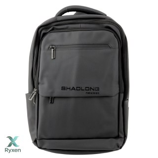 Plecak Miejski Biznesowy USB Kieszeń Na Laptopa Czarny 16L 41cm