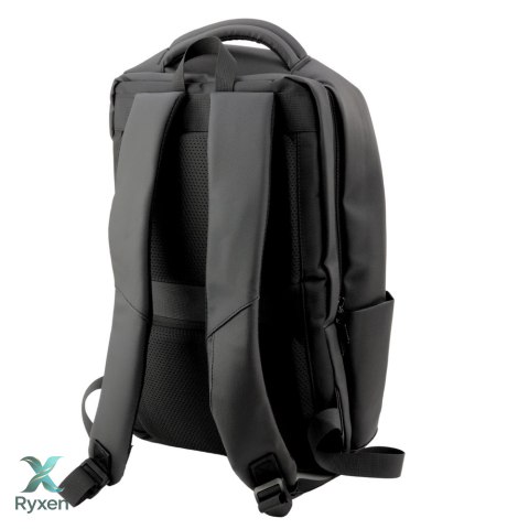 Plecak Miejski Biznesowy USB Kieszeń Na Laptopa Czarny 16L 41cm