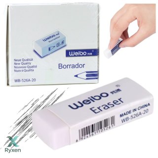 Gumka Do Mazania Biała Szkolna Biurowa WB-526A -20 6cm