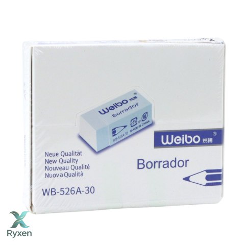 Gumka Do Mazania Biała Szkolna Biurowa WB-526A -30 4cm