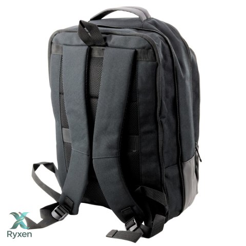 Plecak Biznesowy USB Kieszeń Na Laptopa Czarny 16L 45cm