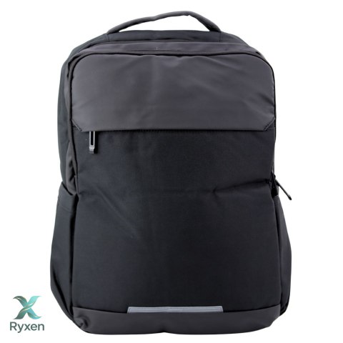Plecak Miejski Biznesowy USB Kieszeń na Laptopa Czarny 16L 45cm