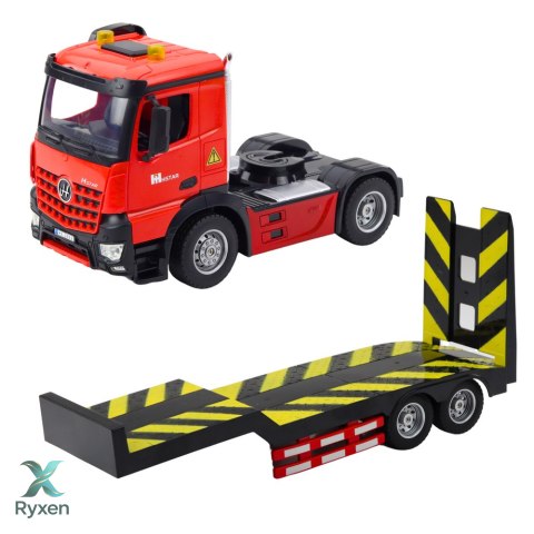 Zestaw Laweta Zdalnie Sterowana RC Auto Sportowe Osobowe Czerwone 1:16