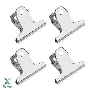 Zestaw Metalowych Klipsów Spinaczy Biurowych 4szt 50mm