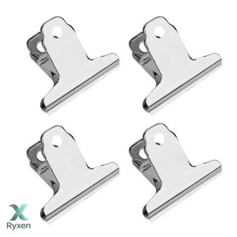 Zestaw Metalowych Klipsów Spinaczy Biurowych 4szt 50mm