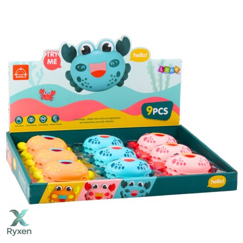 Krab Interaktywny Z Napędem MIX Kolorowy Jeżdżący