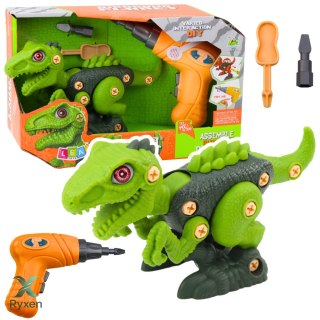 Dinozaur Do Rozkręcania Skręcania Zielony Wiertarka DIY