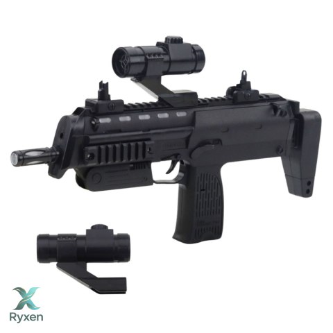 Karabin Zabawkowy Broń Światła Dźwięki Celownik Czarny 41cm