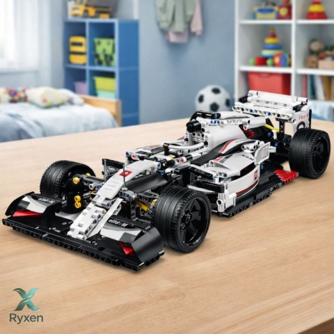 Klocki Konstrukcyjne Samochód Wyścigowy F1 Biało-Czerwony 1235 el.