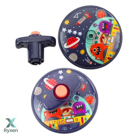 Kolorowy Świecący Dysk Kosmos Ufo Kręcący Bączek Spinning Top